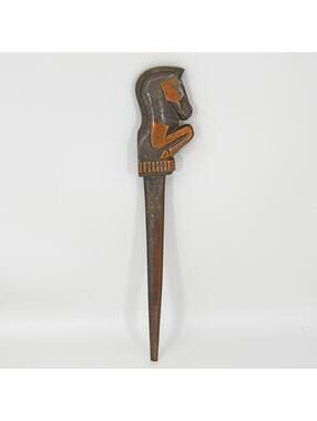 Rare Vintage Art Deco Horse Head Letter Opener Philip DiNapoli Champion AS IS